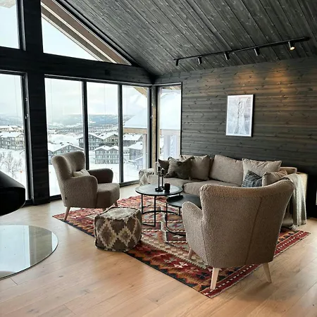 Modern With Panoramic View On Kikut * Geilo
